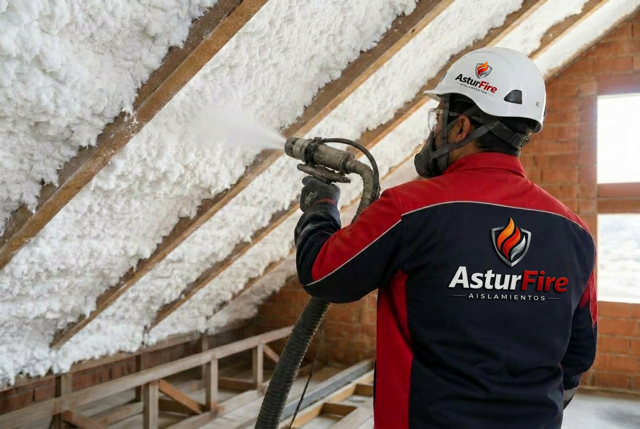 Aislamiento térmico proyectado